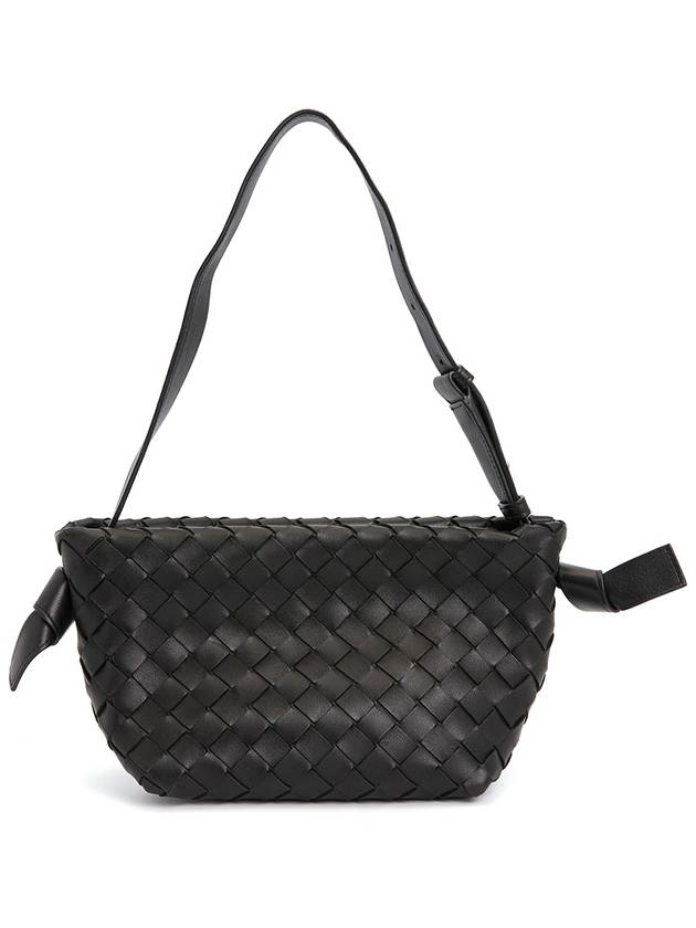 Intrecciato Tie Mini Shoulder Bag Black - BOTTEGA VENETA - BALAAN 5