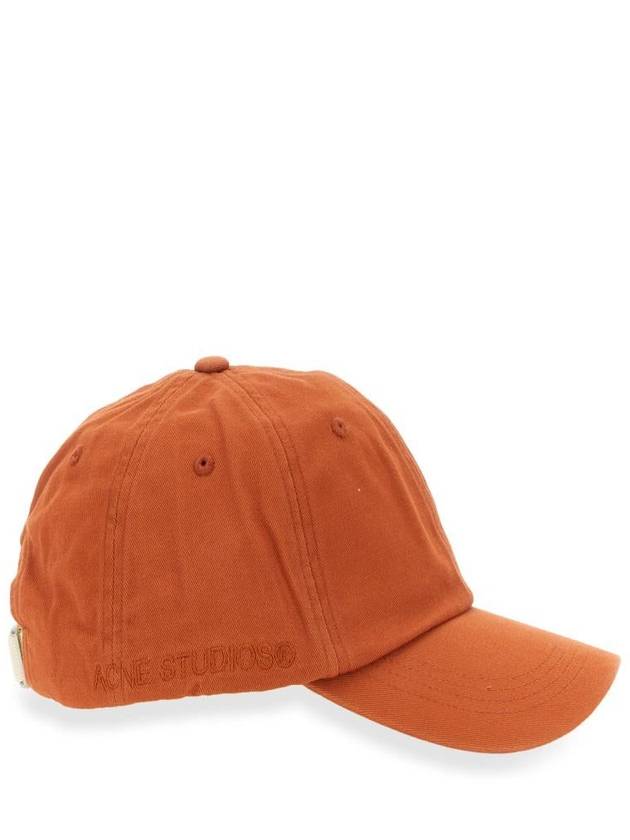 Studios Carliy Twill Cap Rust Red C40224 CTB - ACNE STUDIOS - BALAAN 3