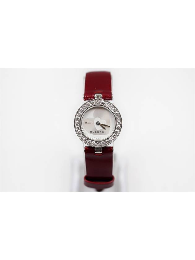 B zero one diamond bezel 1 leather band women s watch 22mm - BVLGARI - BALAAN 1