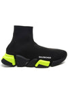 Speed ​​2.0 High Top Sneakers Fluo Yellow Black - BALENCIAGA - BALAAN 2