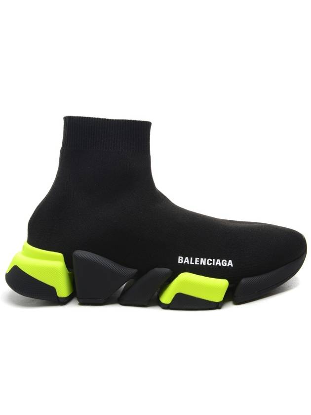 Speed ​​2.0 High Top Sneakers Fluo Yellow Black - BALENCIAGA - BALAAN 2