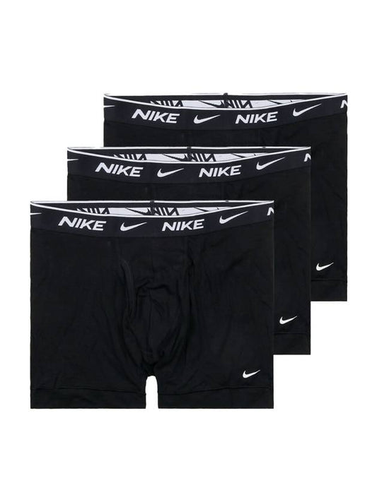 Cotton Boxer Briefs 3 Pack Black - NIKE - BALAAN 1