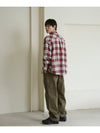 Overfit tartan check shirt Red - THE GREEN LAB - BALAAN 6