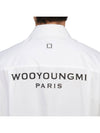 Back Logo Cotton Long Sleeve Shirt White - WOOYOUNGMI - BALAAN 9