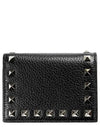 Women's Rockstud Half Wallet Black - VALENTINO - BALAAN 2