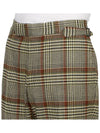 Sang Tartan Pattern Viscose Straight Wide Pants Green - VIVIENNE WESTWOOD - BALAAN 9