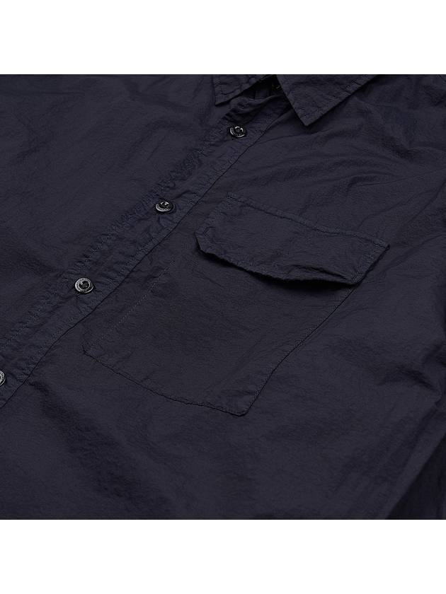 Tylon L Button Long Sleeve Shirt Navy - CP COMPANY - BALAAN 10