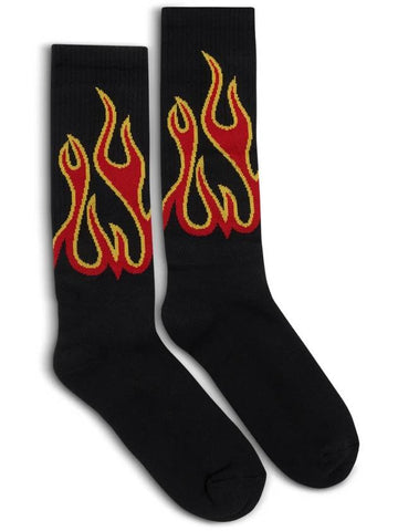 Flames Logo Socks - PALM ANGELS - BALAAN 1