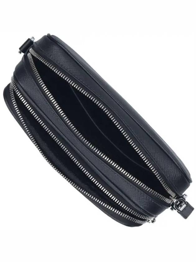 Saffiano Leather Shoulder Bag Black - PRADA - BALAAN 4