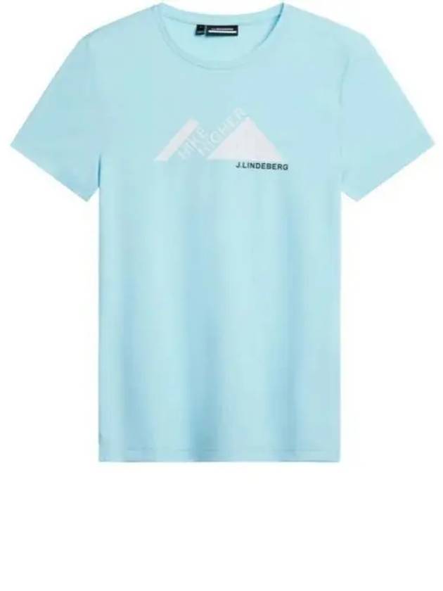 Golf Valeria Graphic Short Sleeve T-Shirt Light Blue - J.LINDEBERG - BALAAN 2