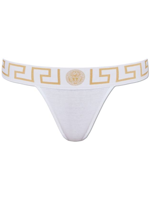 Versace Cotton Thongs, Women's, White - VERSACE - BALAAN 1