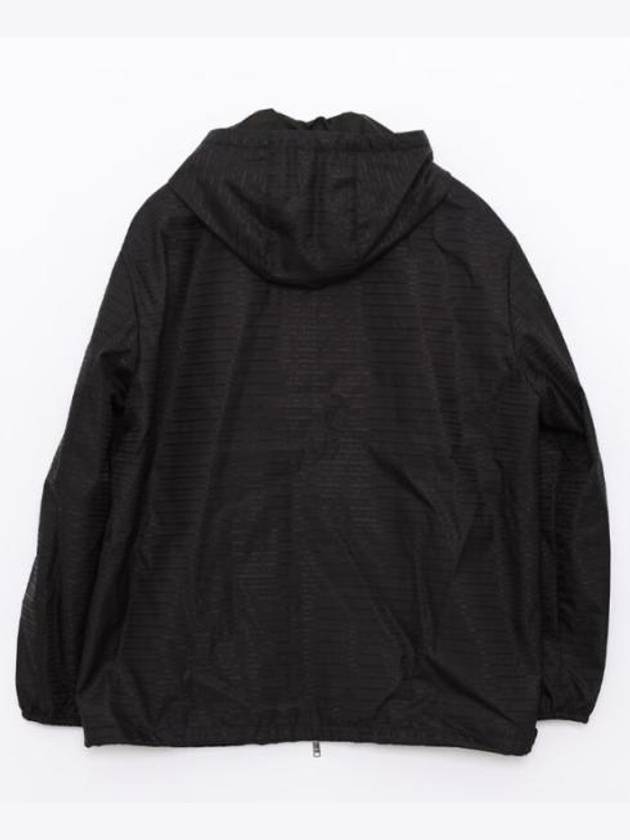 Triangle Logo Nylon Hooded Jacket Black - PRADA - BALAAN 3