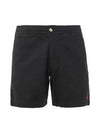 Men's Embroidered Pony Prepster Shorts Black - POLO RALPH LAUREN - BALAAN 2