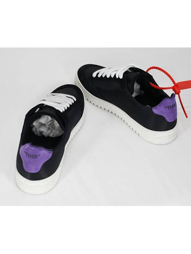 Men's Arrow Logo Purple Heel Tab 20 Low Top Sneakers Black - OFF WHITE - BALAAN 6