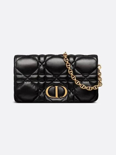 Caro Macrocannage Mini Cross Bag Black - DIOR - BALAAN 2