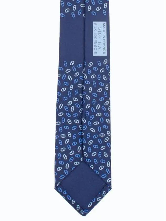 Petite My Long Silk Tie Navy H005107T 36 - HERMES - BALAAN 6