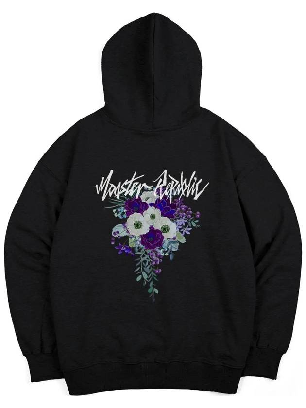 Movement Flower Lavender Purple Hoodie Black - MONSTER REPUBLIC - BALAAN 2