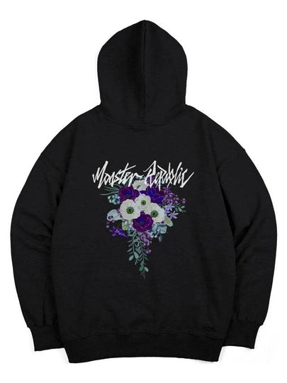 Movement Flower Lavender Purple Hoodie Black - MONSTER REPUBLIC - BALAAN 2