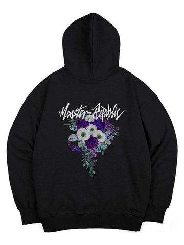 Movement Flower Lavender Purple Hoodie Black - MONSTER REPUBLIC - BALAAN 1