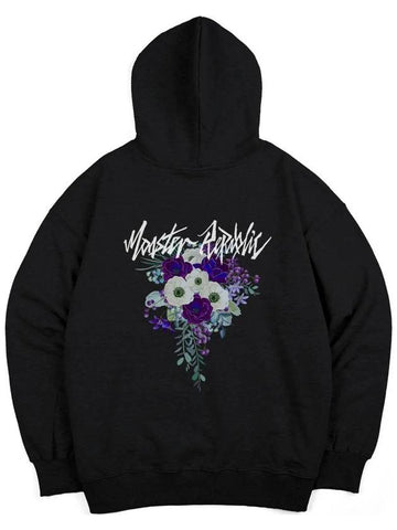 Movement Flower Lavender Purple Hoodie Black - MONSTER REPUBLIC - BALAAN 1