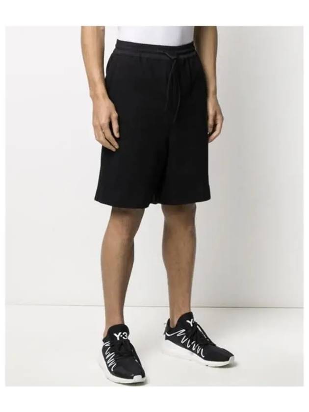 Y3 Logo Terry Track Shorts - YOHJI YAMAMOTO - BALAAN 5