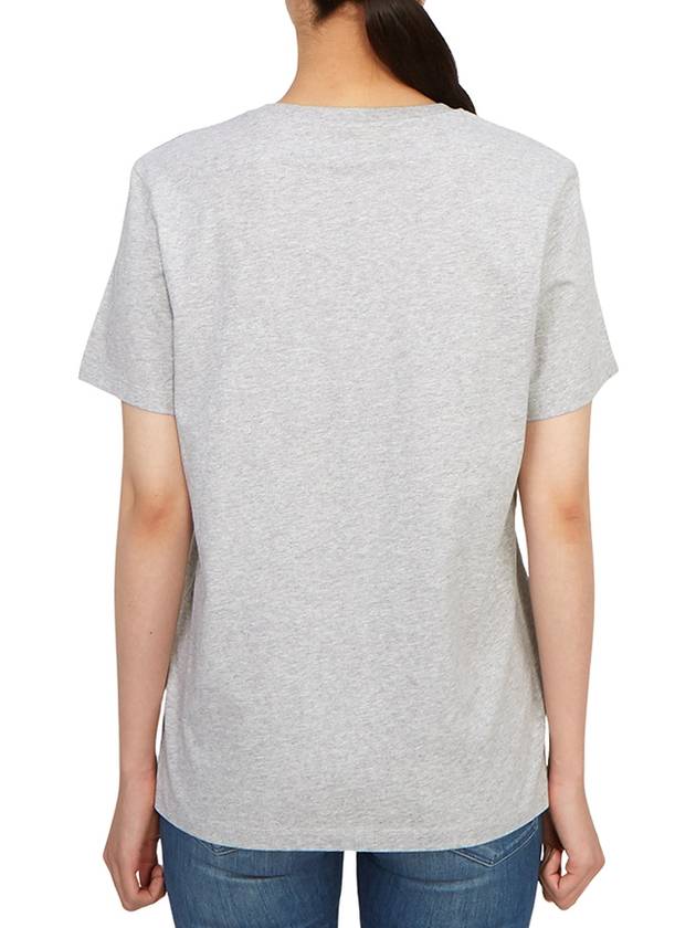 Fox Head Patch Regular Short Sleeve T-Shirt Grey - MAISON KITSUNE - BALAAN 4