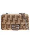 Baguette Chain Medium Shoulder Bag Brown - FENDI - BALAAN 2