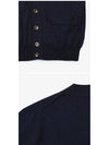 ORB Embroidery Logo V Neck Cardigan Navy - VIVIENNE WESTWOOD - BALAAN 4