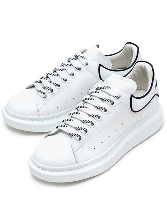 Larry Oversole Black Line Tab Low Top Sneakers White - ALEXANDER MCQUEEN - BALAAN 2