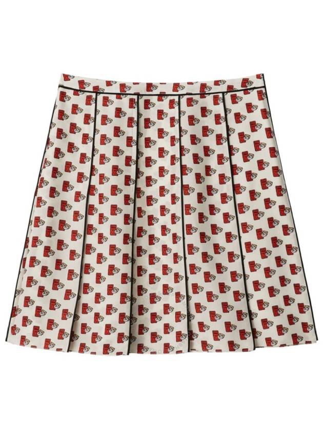 Burberry Postbox Pleated Silk Skirt Brand Size 6 US Size 4 - BURBERRY - BALAAN 1