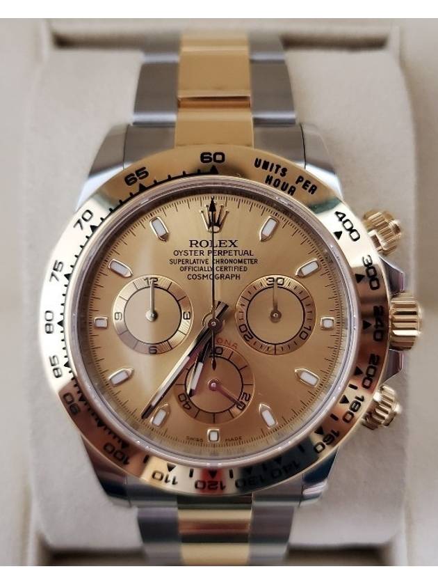 Rolex Daytona Combi Champagne Edition Bindex 17 Years - ROLEX - BALAAN 3