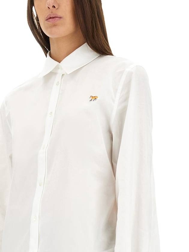 Baby Fox Patch Classic Shirt White - MAISON KITSUNE - BALAAN 5