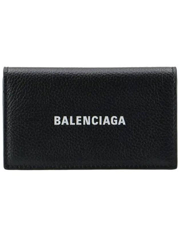 Everyday Key Holder Card Wallet Black - BALENCIAGA - BALAAN 1