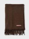 Wool Fringe Scarf Dark Rust Melange - ACNE STUDIOS - BALAAN 2