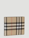 Vintage Check E Canvas Half Wallet Beige - BURBERRY - BALAAN 3