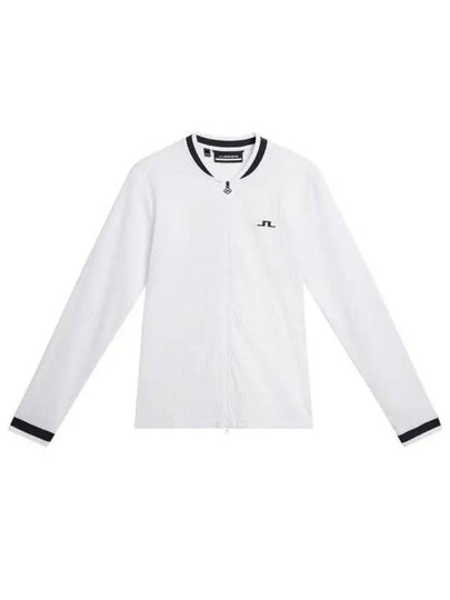 Women's Leonor Mid Layer Golf Zip-Up Jacket White - J.LINDEBERG - BALAAN 2