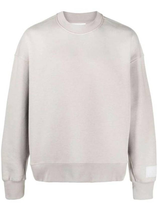 Alexandre Mattiussi Embroidered Logo Sweatshirt Pearl Grey - AMI - BALAAN 1
