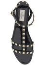 Women's Rockstud Flat Sandals Black - VALENTINO - BALAAN 3