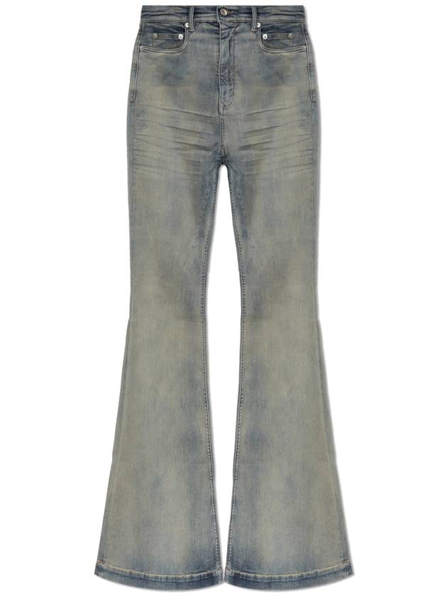 Rick Owens DRKSHDW Denim Flares Bolan, Women's, Blue - RICK OWENS - BALAAN 1