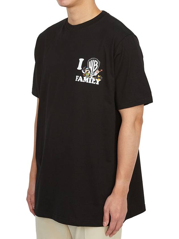 WB I Love Short Sleeve T-Shirt Black - FAMILY FIRST - BALAAN 3