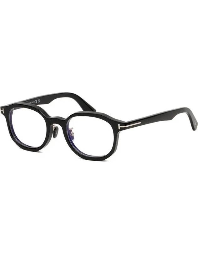 Blue light blocking glasses frame TF6007DB 001 square Asian fit horn rim black - TOM FORD - BALAAN 7