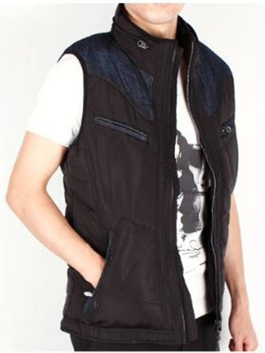 Men WEMIL denim washing color combination vest 900 - DIESEL - BALAAN 1