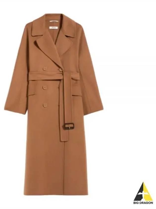 Women's Eric Belt Wool Double Coat Brown - MAX MARA - BALAAN 2