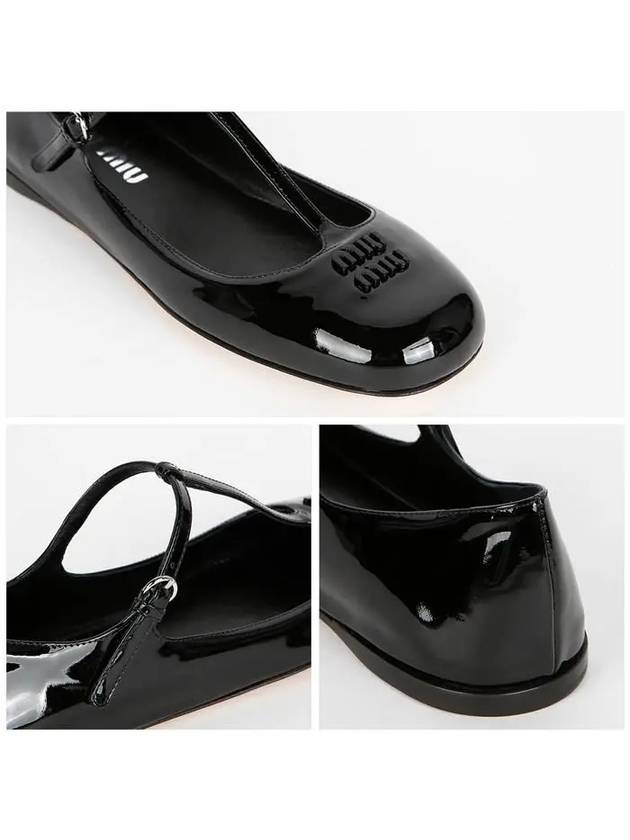 Patent Leather Ballerinas Black - MIU MIU - BALAAN 6