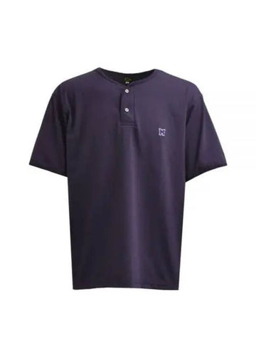 Henley Neck Tee Eggplant OT263 Short Sleeve T Shirt - NEEDLES - BALAAN 1