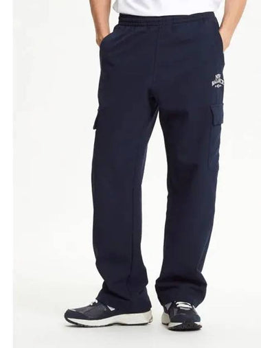 NBMLE42823 UNI bridge graphic wide cargo pants NAVY - NEW BALANCE - BALAAN 1