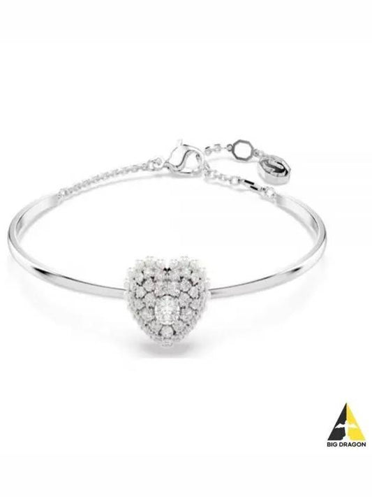 Idyllia Heart Bangle Bracelet Silver - SWAROVSKI - BALAAN 2