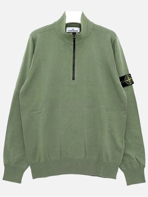 Soft Cotton Knit Top Green - STONE ISLAND - BALAAN 2