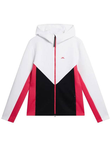 Crystal logo hooded zip up AWJS08988 9999 - J.LINDEBERG - BALAAN 1