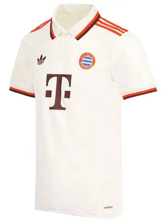 FC Bayern Third Short Sleeve T-Shirt Ivory Red - ADIDAS - BALAAN 3